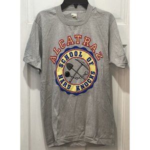 Alcatraz School Of Hard Knocks Vintage 1986 Single Stitch T-Shirt Men's Size M